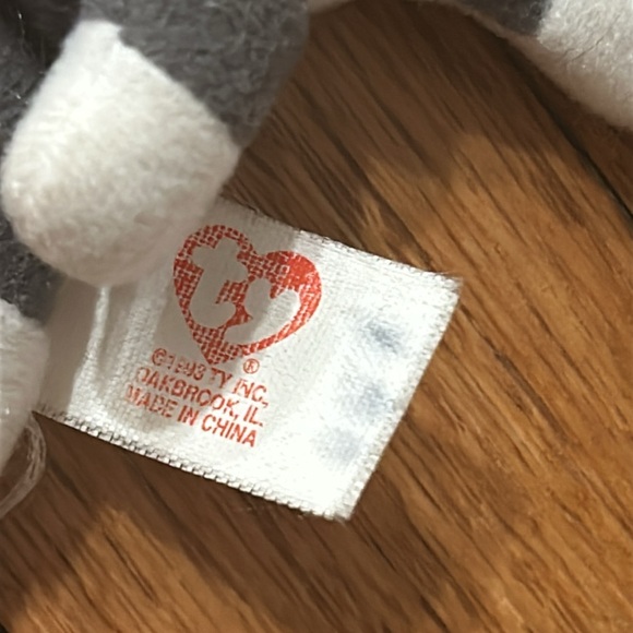 Extremely Rare Vintage Teenie Beanie Babies Nook The Husky 1993 - Picture 4 of 6